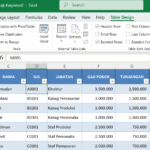 cara membuat tabel di excel