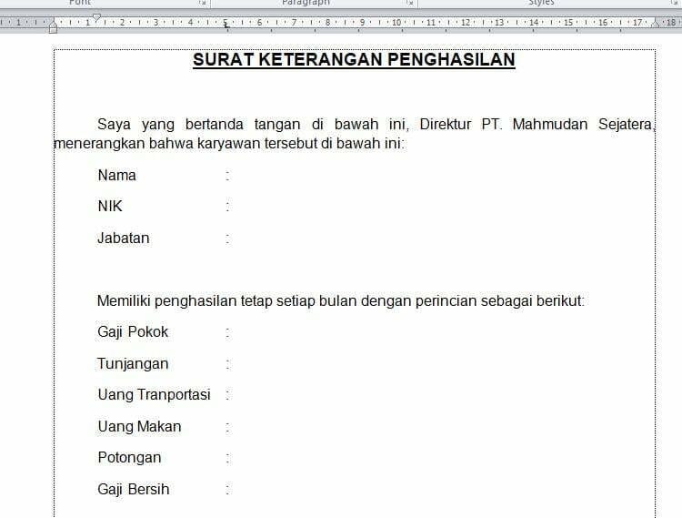 Panduan Belajar Mengetik di Word - Membuat Surat Keterangan. 14 Menggunakan tab stop pada paragraf berikutnya