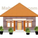 membuat gambar rumah dengan word