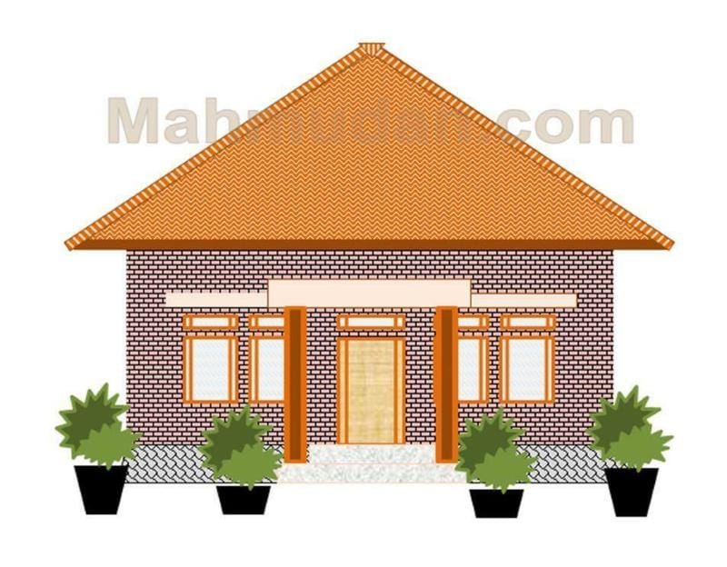 Menggambar Rumah dengan Word - Mudah dan Simpel 28 hasil akhir menggambar rumah dengan Word