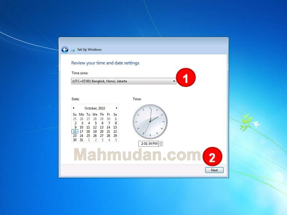 Cara Menginstal Windows 7 - Panduan Lengkap & Mudah 15 pengaturan waktu dan tanggal