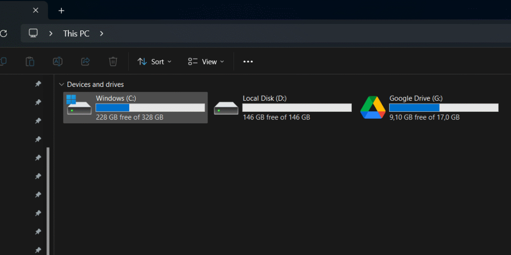 Backup Data Otomatis dengan Google Drive - Mudah dan Aman 11 rive virtual di PC