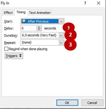 Guide to Creating Animations in PowerPointnt - Basic Pointsar 8 opsi tambahan untuk waktu