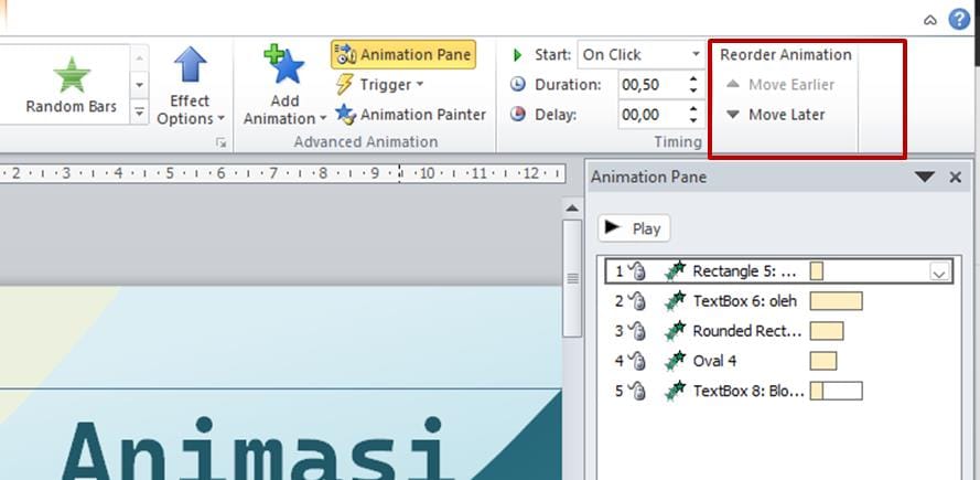 Guide to Creating Animations in PowerPointint -Basic Pointssar 11 mengatur urutan animasi