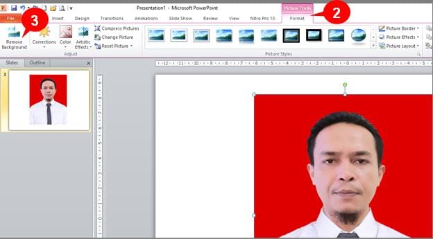 Cara Mudah Hapus Background Gambar di PowerPoint 2 hapus background 2