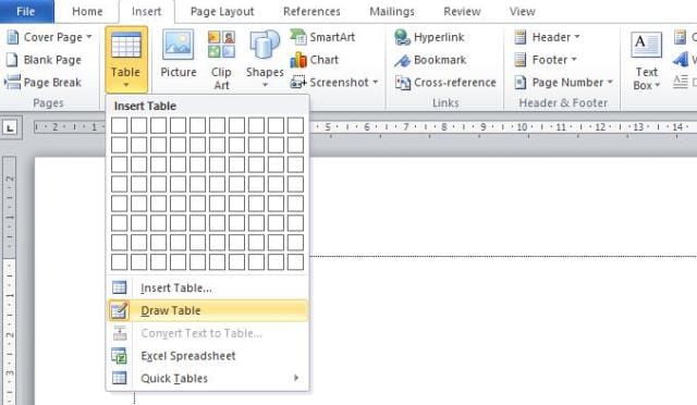 18 Panduan Lengkap Tabel di Word + Special Tricks 6 menggunakan Draw Table