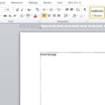 cara mengubah font default word