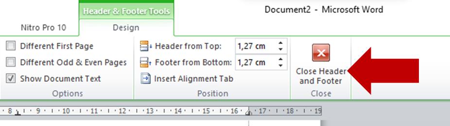 cloGuide to Creating Page Numbers in Word - Complete 12 menutup header dan footer