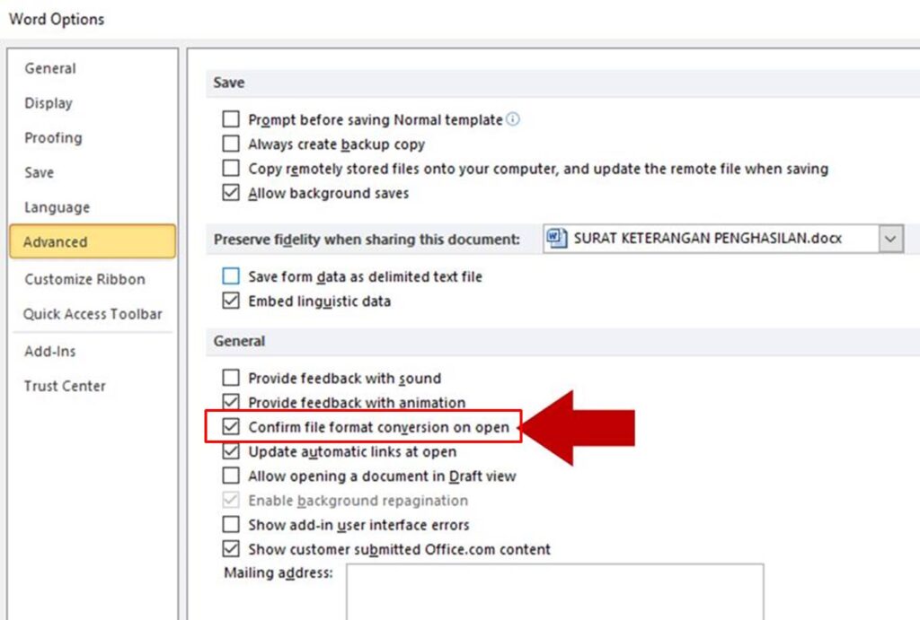 How to Create a Mail Merge Word with Excel Datael Special Tricksus 16 opsi word