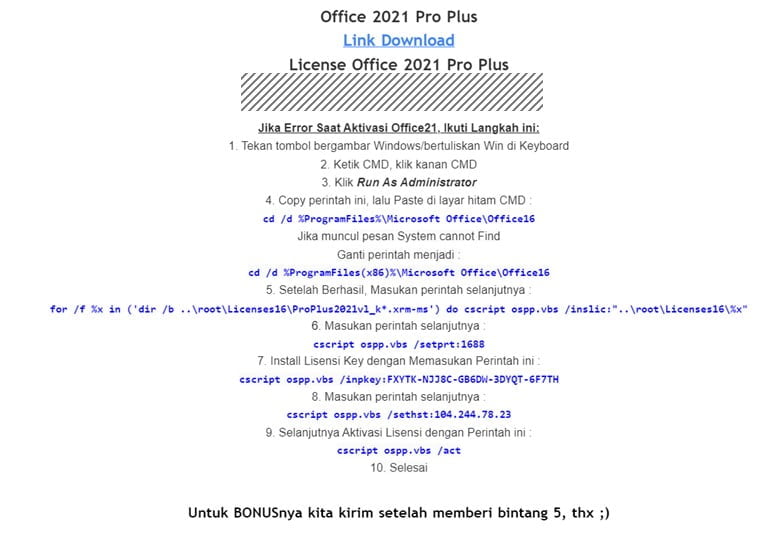 Cheap Office-2021 license Rp. 25,000 - is it ORIGINAL? 6 email-lisensi-office