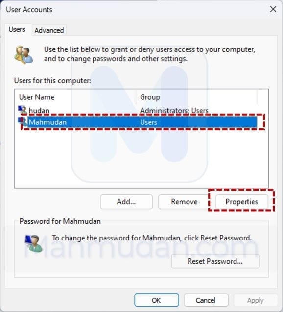 Cara Cepat Mengganti Nama Pengguna Lokal di Windows-11 3 pilih pengguna