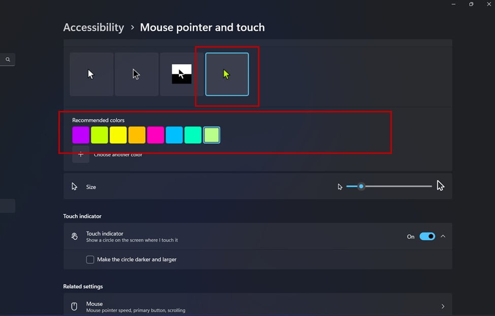 Cara Mengubah Ukuran dan Warna Mouse Pointer di Windows-11 5 pilih warna mouse pointer