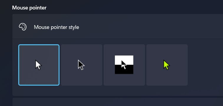 Cara Mengubah Ukuran dan Warna Mouse Pointer di Windows-11 2 ukuran dan warna mouse pointer