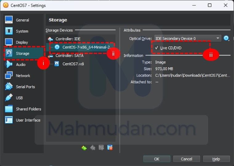How to Create a CentOS Virtual Machine with VirtualBox on Windows 11 10 Atribut-Drive-Optik