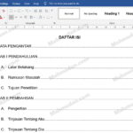 Microsoft Word 中的自动目录