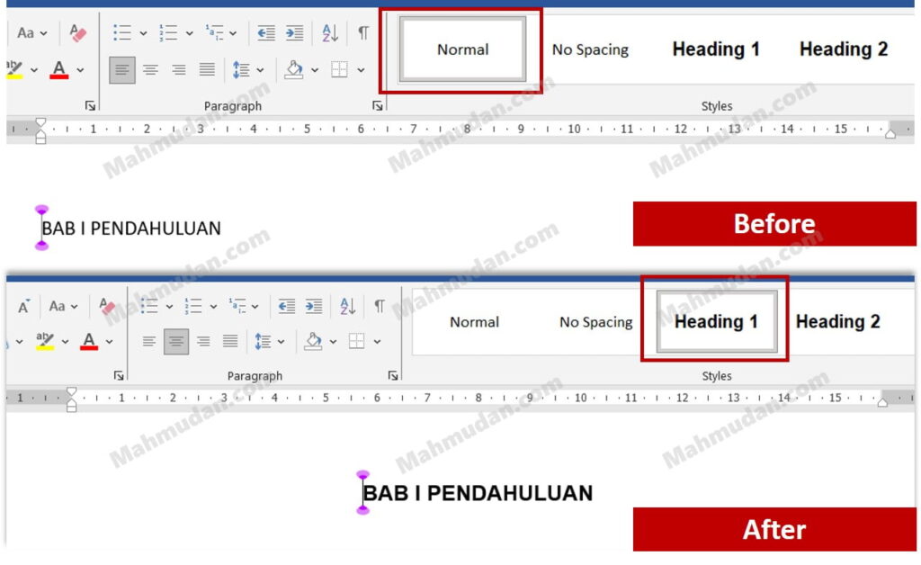 Cara Membuat Daftar Isi Otomatis di Word - 4 Poin Penting 2 menerapkan gaya Headings