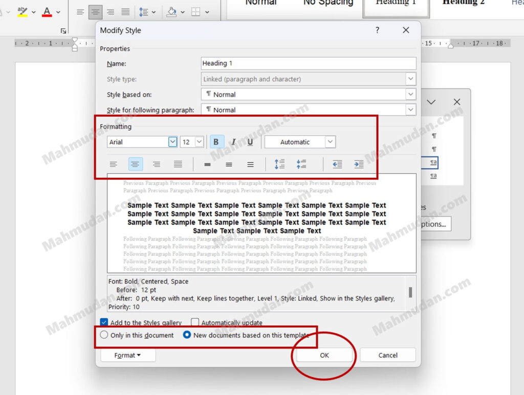 Cara Membuat Daftar Isi Otomatis di Word - 4 Poin Penting 4 modifikasi gaya headings