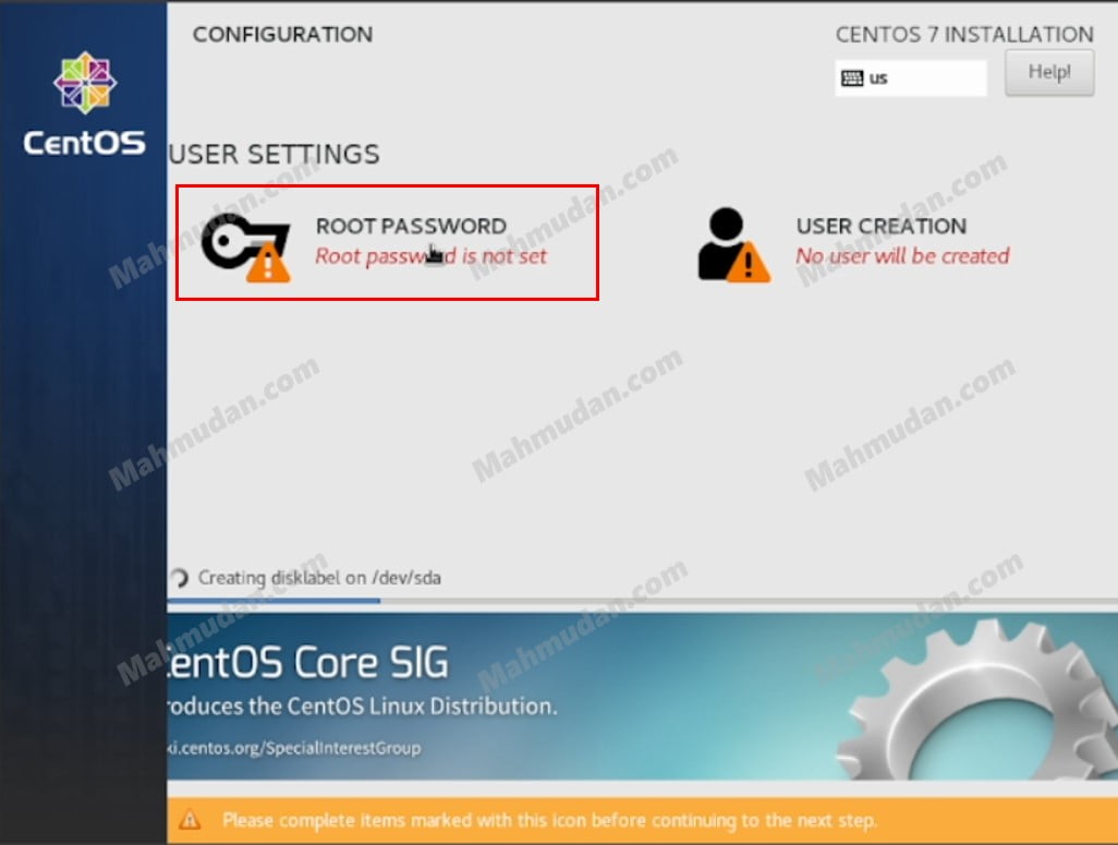 Cara Install CentOS 7 dengan Opsi Paling Sederhana 12 9. Membuat Root Pasword