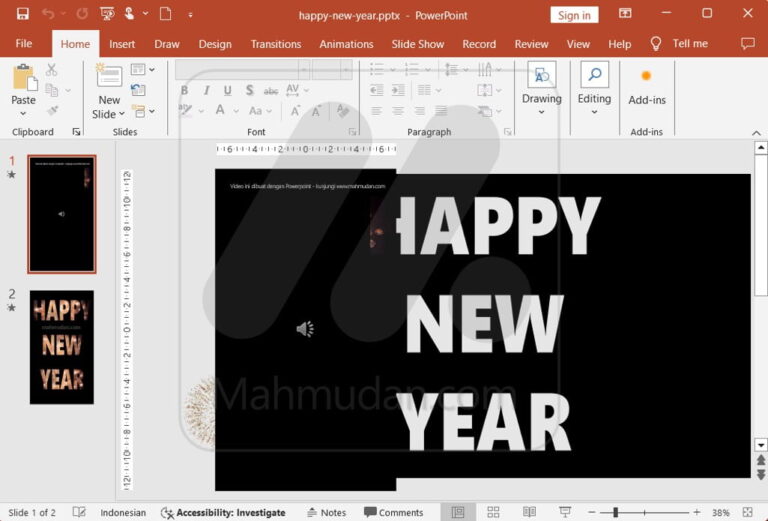 templat video singkat