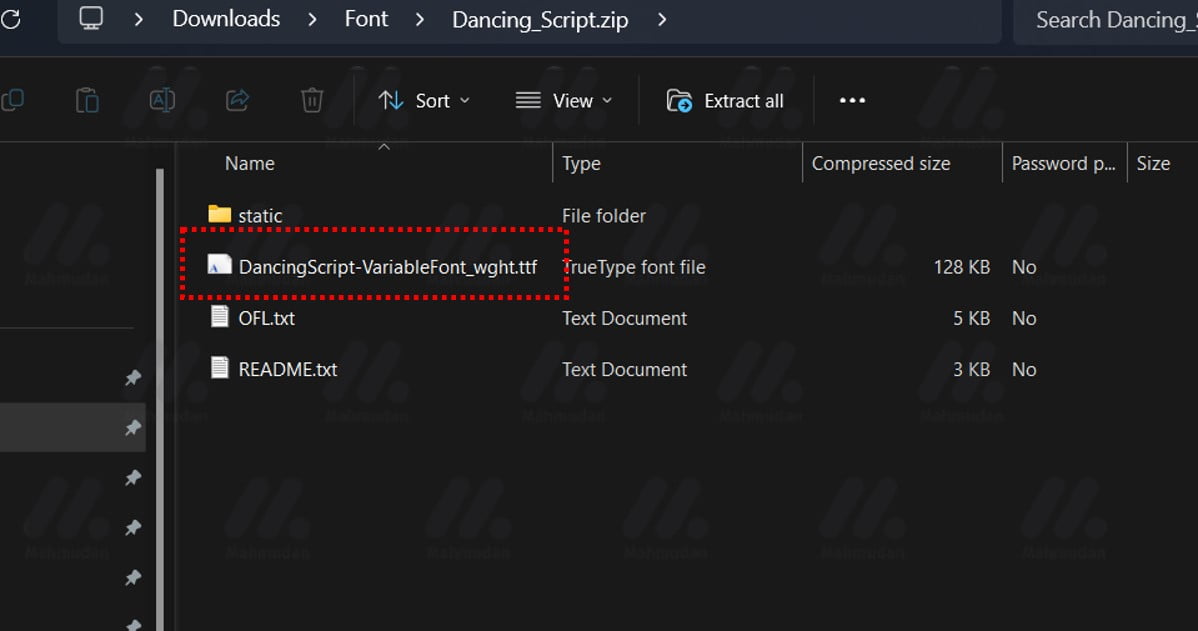How to Add Handwritten Fonts in Word- 6 LSteps5 membuka file font
