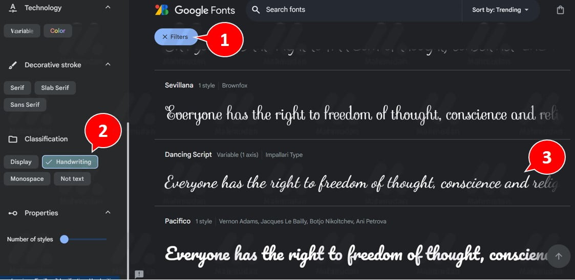 How to Add Handwritten Fonts in WordWord Stepsudah 3 pilih jenis font tulisan tangan
