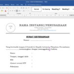 contoh surat keterangan
