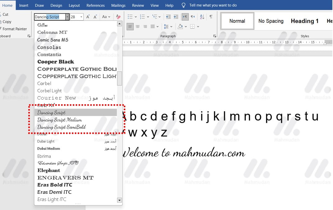 How to Add Handwritten Fonts in Wordah MuSteps menggunakan font tulisan tangan di word