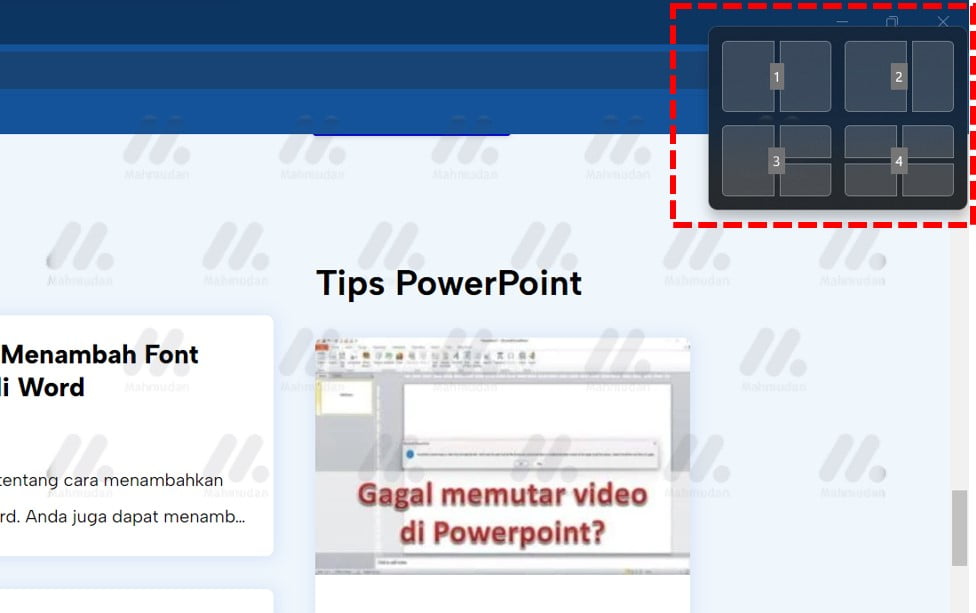 7 Pintasan Keyboard Windows-11 | Mudah dan Berguna 4 fitu snap