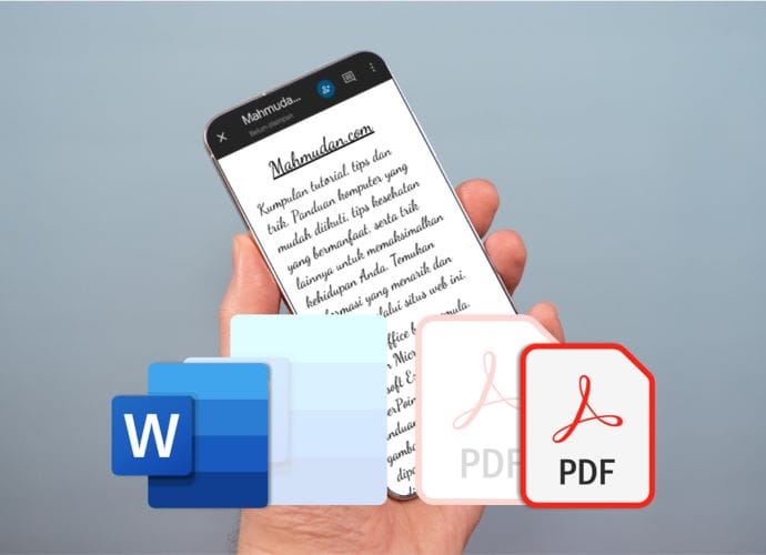 2 Cara Mudah Konversi Word ke PDF di HP Android 7 Ubah Word ke PDF di HP android