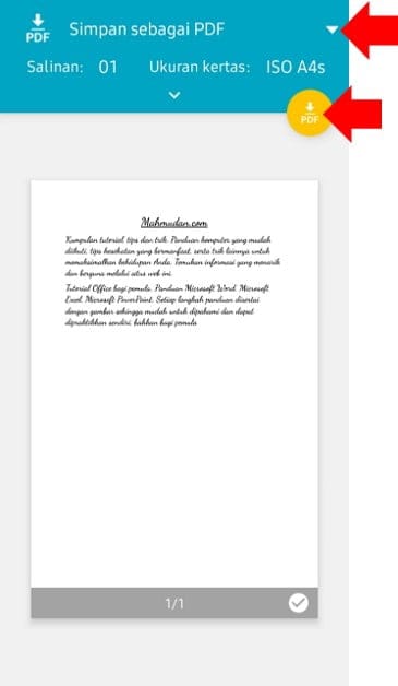 2 Cara Mudah Konversi Word ke PDF di HP Android 6 ubah Word ke PDF di HP Android dengan opsi cetak