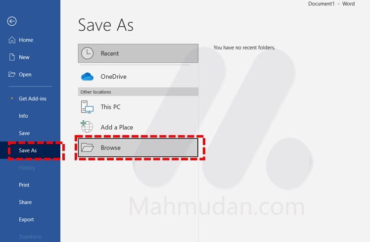 2 Cara Mengubah Excel atau Word ke PDF, Mudah tanpa Aplikasi 2 opsi Save As di Word
