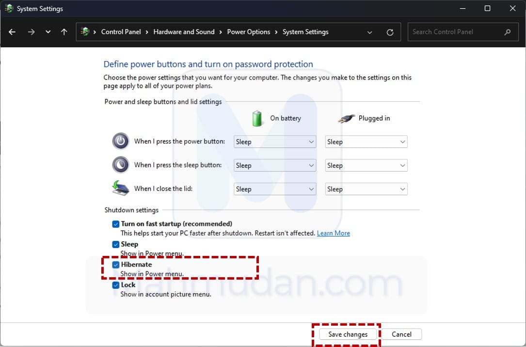 How to Enable Hibernate in Windows 11 - Only 3 Step 4 aktifkan hibernate di windows 11
