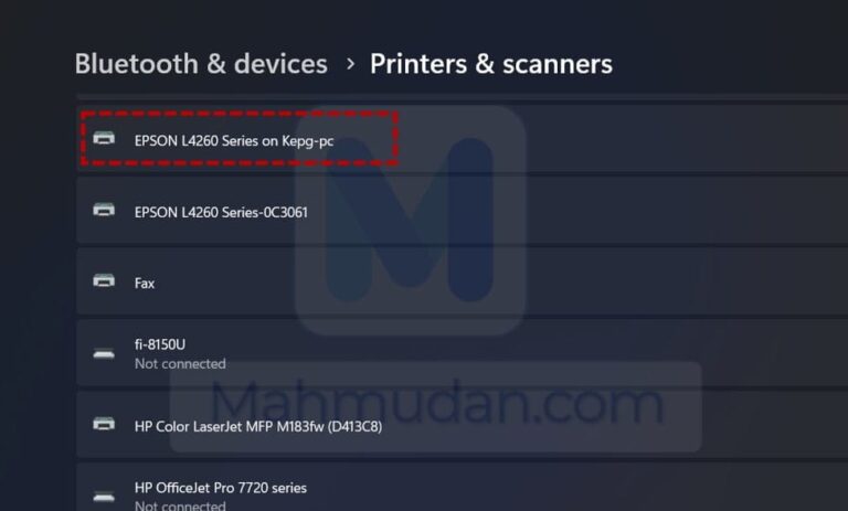berbagi printer di Windows 11