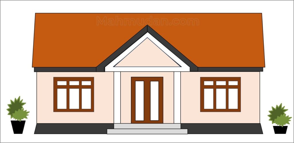 Free Simple House Images - 6 Kindergarten Coloring Materials 6 gambar rumah simpel pink - bahan mewarnai anak
