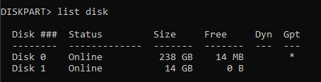 How to create Windows Bootable USB media for UEFI Systems 3 list disk