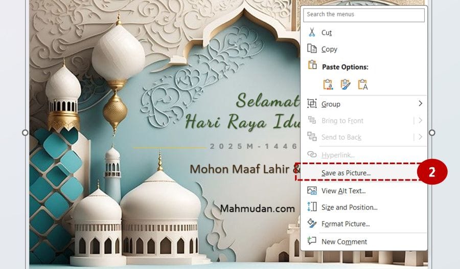 How to Make Eid Greeting Cards Free and Offline 6 simpan sebagai gambar