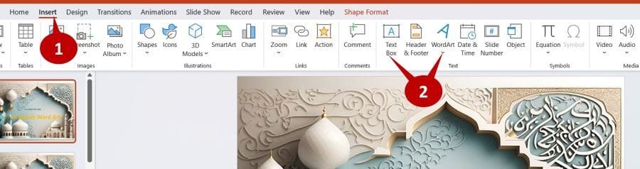 How to Make Eid Greeting Cards Free and Offline 2 tambahkan teks membuat kartu ucapan