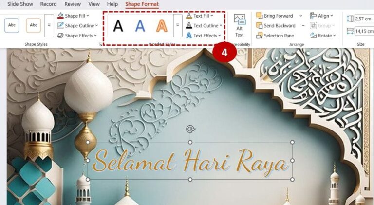 文本样式创建贺卡