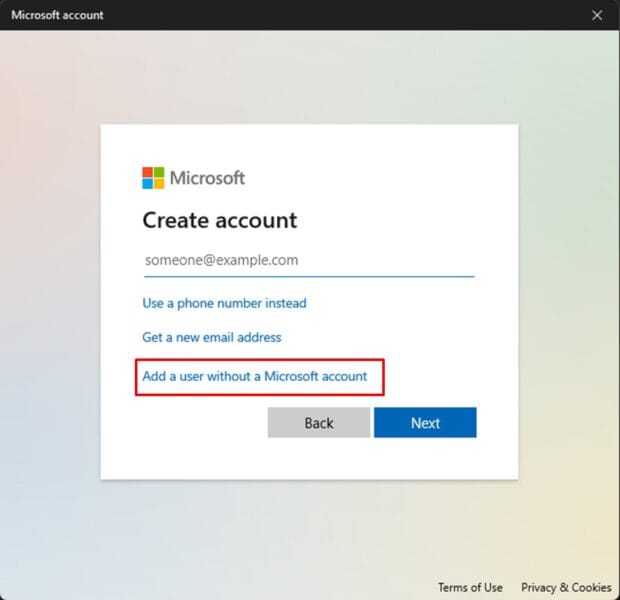 How to Create a New User in Windows 11 without Email 6 add user without email