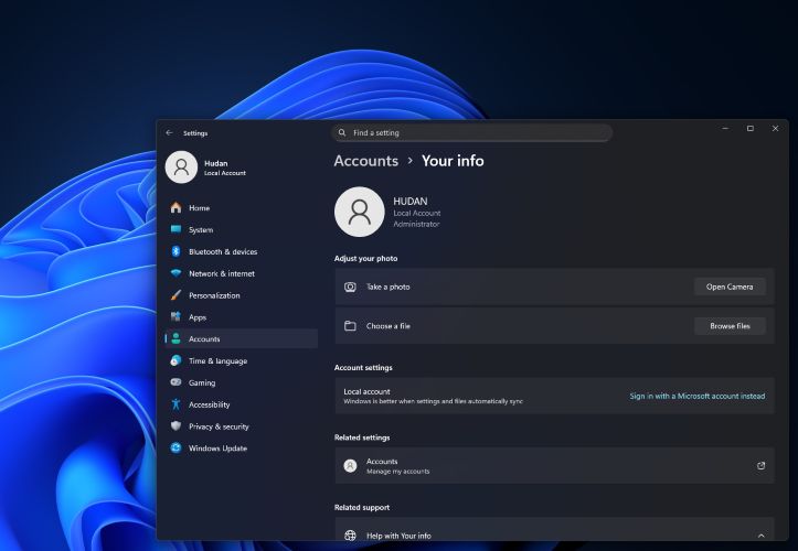 mengganti nama pengguna lokal win 11